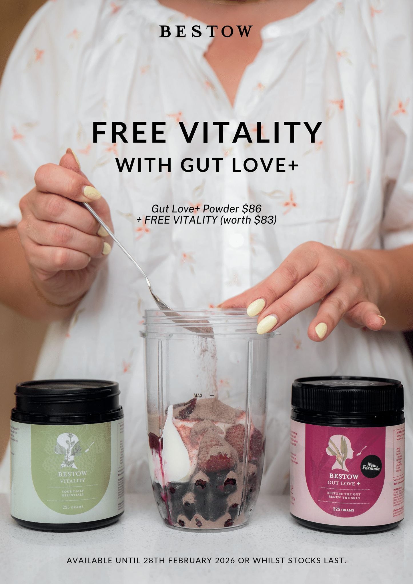 BESTOW SPECIAL Gut Love+ with FREE Vitality - The Ideal Pairing
